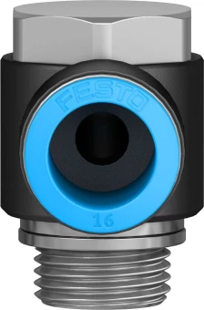 Штуцер цанговый угловой с наружным шестигранником Festo QSLV-G1/2-16