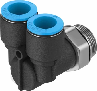 Тройник цанговый с резьбой угловой Festo QSYL-G3/8-8