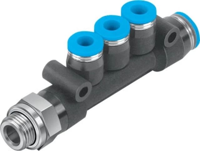 Коллектор цанговый с резьбой Festo QST3-G1/8-6-4
