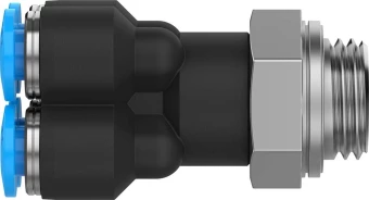 Коллектор цанговый с резьбой и четырьмя выходами Festo QSQ-G1/8-6
