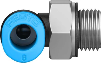 Штуцер цанговый угловой Festo QSML-G1/8-6