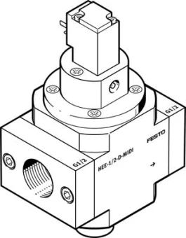 Отсечной распределитель Festo HEE-1/4-D-MIDI-110