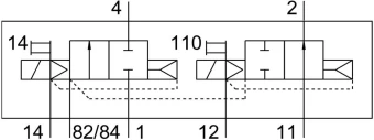 Распределитель с электроуправлением Festo CPV18-M1H-2OLS-2GLS-1/4