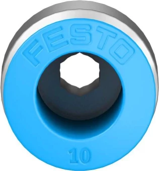Штуцер цанговый с внешним шестигранником Festo QS-1/8-10-I