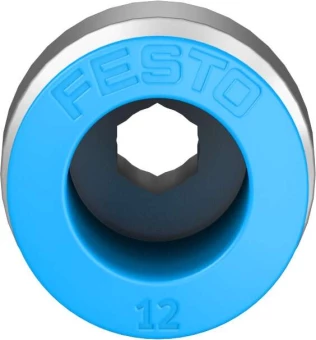 Штуцер цанговый с внешним шестигранником Festo QS-1/4-12-I