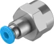 Штуцер цанговый с внутренней резьбой Festo QSF-1/4-4-B