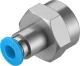 Штуцер цанговый с внутренней резьбой Festo QSF-3/8-6-B