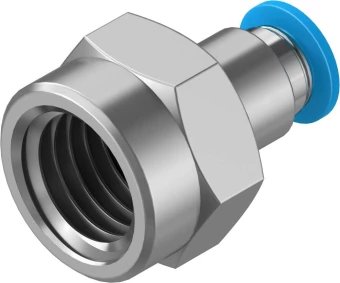 Штуцер цанговый с внутренней резьбой Festo QSF-3/8-6-B