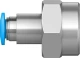 Штуцер цанговый с внутренней резьбой Festo QSF-3/8-6-B