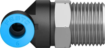 Штуцер цанговый угловой Festo QSL-3/8-6