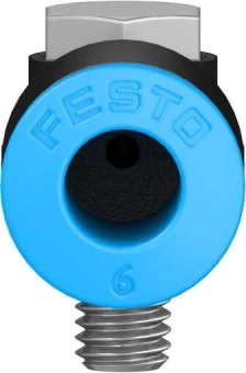 Штуцер цанговый угловой с наружным шестигранником Festo QSLV-M5-6
