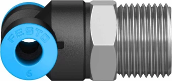 Тройник цанговый с резьбой переходной Festo QST-3/8-6