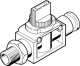 Отсечной клапан Festo HE-3A-3/8-QS-3/8-U