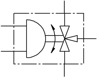 Шаровой кран с приводом Festo VZBA-11/4"-GGG-63-32L-F0405-V4V4T-PP60-R-90-C Ру63 Ду32 (PN63 DN32)