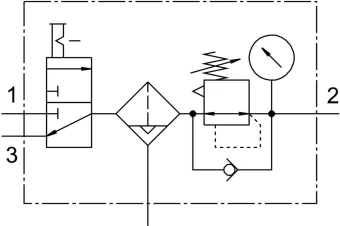 Блок подготовки воздуха Festo LFR-3/4-D-DI-MAXI-KC-A