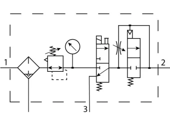 Блок подготовки воздуха Festo LFRS-1/2-D-MIDI-KD-A