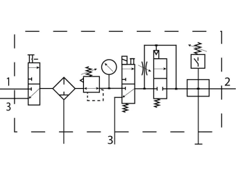 Блок подготовки воздуха Festo LFRS-1/2-D-MIDI-KG