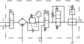 Блок подготовки воздуха Festo LFRS-1/2-D-DI-MAXI-KG-A