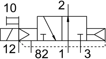 Распределитель с электроуправлением Festo CPE10-M1BH-3OLS-QS-4