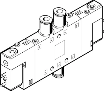 Распределитель с электроуправлением Festo CPE14-M1BH-5J-QS-6