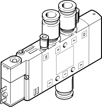 Распределитель с электроуправлением Festo CPE14-M1BH-5LS-QS-6