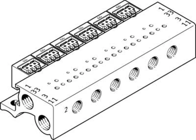 Плита для блочного монтажа Festo MHA1-PR4-3-M3-PI