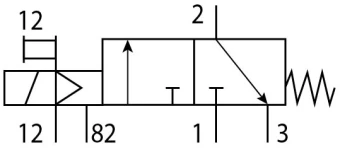 Распределитель с электроуправлением Festo VUVS-LT20-M32C-MZD-G18-F7-1C1