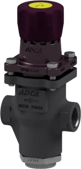 Клапан редукционный прямого действия из стали резьбовой ADCA PRV25/2S P3,5-8,6 Ру25 Ду1/2 (PN25 DN15 )