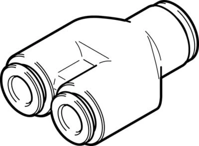 Тройник цанговый переходной Festo NPQH-Y-Q6-Q4-P10