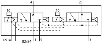 Распределитель с электроуправлением Festo VMPA14-M1HF-N-PI