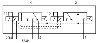 Распределитель с электроуправлением Festo VMPA14-M1HF-H-PI