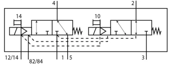 Распределитель с электроуправлением Festo VMPA14-M1HF-HS-PI