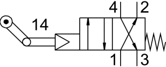 Распределитель с тумблеров Festo LS-4-1/8