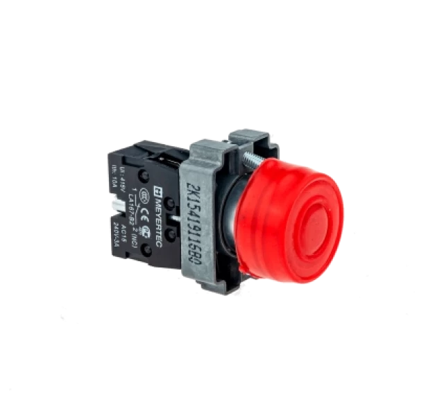 Кнопка с защитным кожухом с пружинным возвратом MEYERTEC MTB2-BPZ124