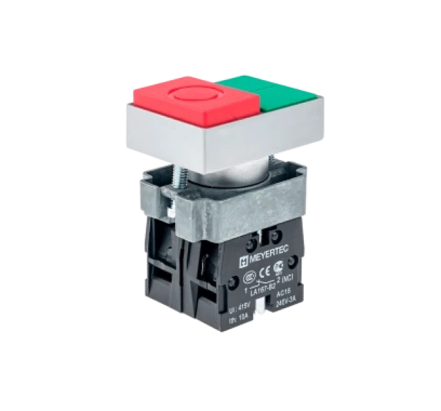 Кнопка с выступающим толкателем с пружинным возвратом MEYERTEC MTB2-BLZ1584