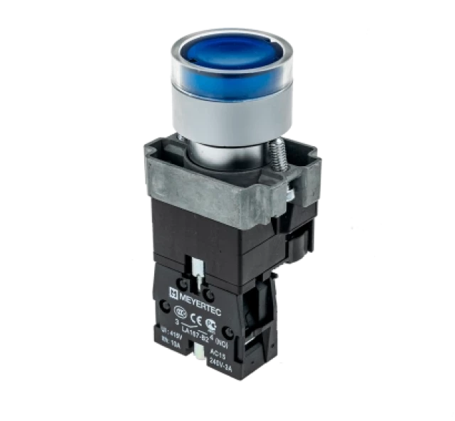 Кнопка с LED подсветкой с пружинным возвратом MEYERTEC MTB2-BW3663