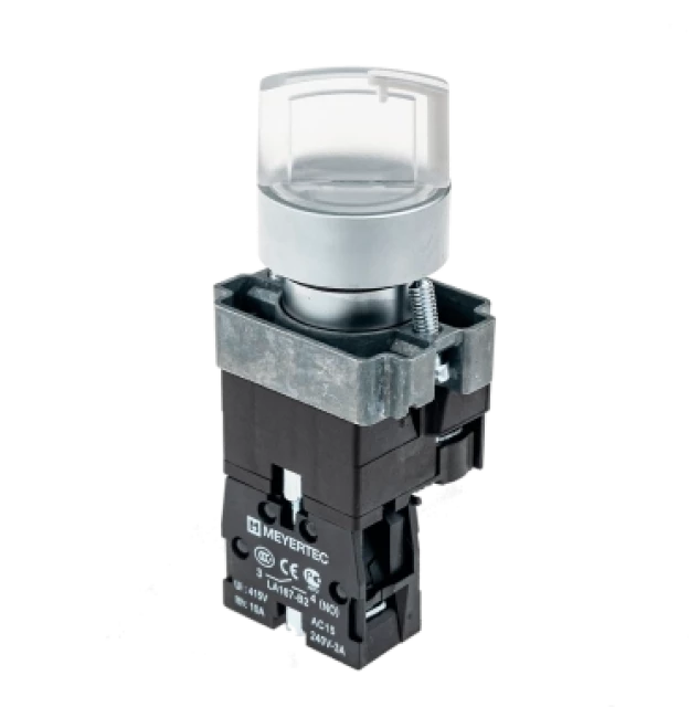 Переключатель с LED подсветкой с фиксацией MEYERTEC MTB2-BK2763