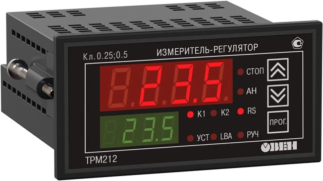 ПИД-регулятор с универсальным входом для задвижек с RS-485 ОВЕН ТРМ212-Щ2-ТР