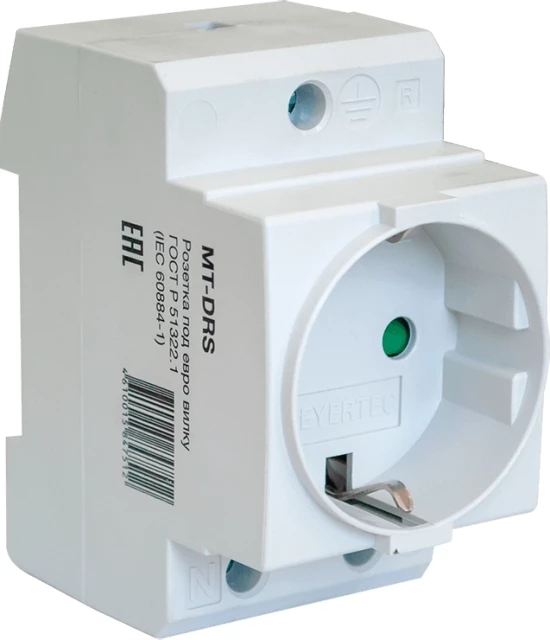 Розетка щитовая на DIN-рейку MEYERTEC MT-DRS MT-DRS-1