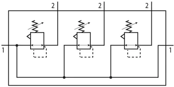 Коллектор регуляторов давления Festo LRB-3/8-D-7-O-K3-MIDI