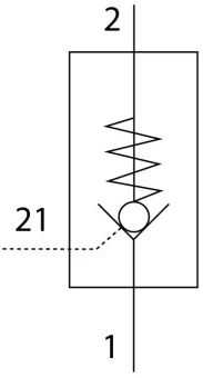 Управляемый обратный клапан Festo HGL-1/4-B