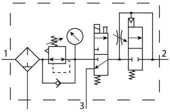 Блок подготовки воздуха, комбинация Festo MSB6-1/2:J1D1A1-WP