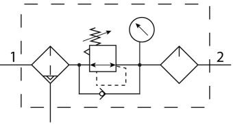 Блок подготовки воздуха, комбинация Festo MSB6-1/2-FRC6:J2M1