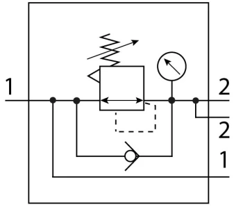 Регулятор давления Festo MS6-LRB-1/2-D6-AS