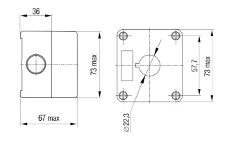 Корпуса кнопочных постов MEYERTEC MTB2-PE1Y