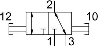 Отсечной клапан Festo HE-1/4-DB-MINI