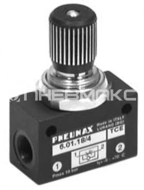 Дроссель с обратным клапаном Pneumax 6.01.18/4