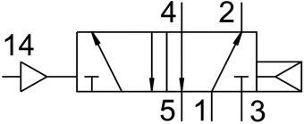 Пневмораспределитель Festo VL-5/2-D-1-C-EX