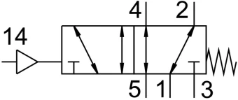 Пневмораспределитель Festo VL-5/2-D-2-FR-C-EX
