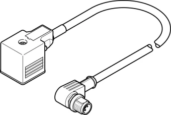 Соединительный кабель Festo NEBV-A1W3F-P-K-0.6-N-M12W3